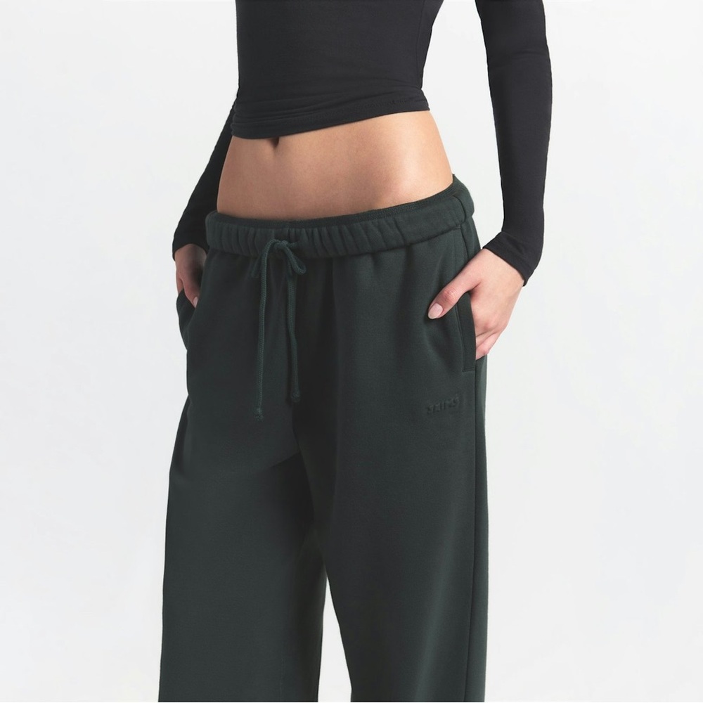 Nwt Skims Spruce zip up hoodie and straight leg fleece pants nwt set - Picture 4 of 17